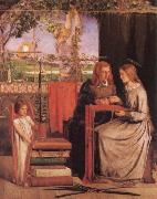 Dante Gabriel Rossetti Girlhood of Mary Virgin oil on canvas